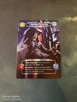 Emperor Palpatine Showcase #257 - mint - Star Wars Unlimited SOR - Image 1 of 3
