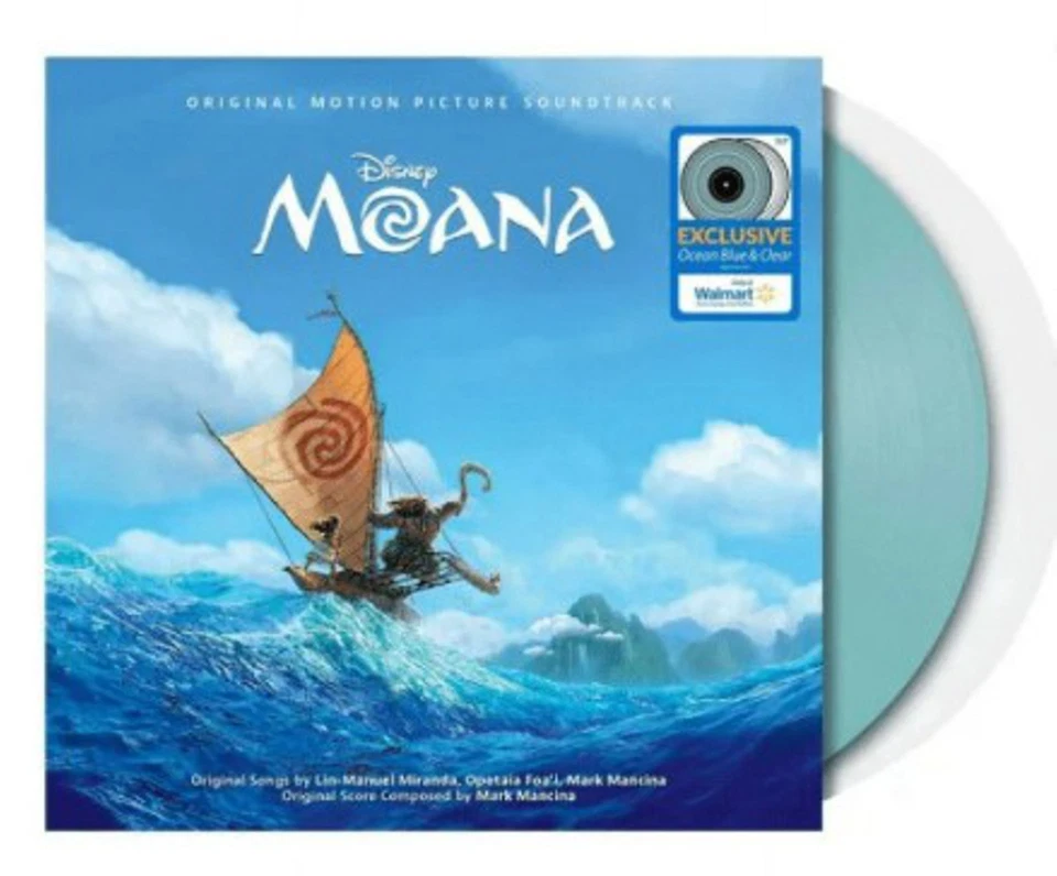 Moana OST - Disney Soundtrack - Ocean Blue & Clear 2 LP Vinyl - NEW & SEALED! - Image 1 of 1