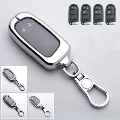 Funda Carcasa Llavero Coche TPU Aleación Zinc Para Jeep Grand Cherokee Para Dodge RAM Foto 1 de 4