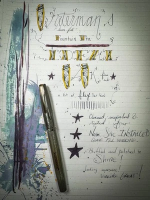 Vintage Waterman's Ideal Fountain Pen ~ Seafoam Dream ~ 14k Semi Flex ~ Restored - image 1 of 4