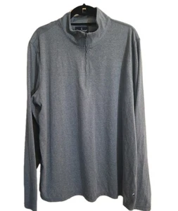 Tailor Vintage Men's 1/4 Zip Sweater NWT Size XL Comfort Stretch Pullover Indigo - Picture 1 of 16