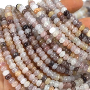 Cuentas espaciadoras de disco rondelle de cuarzo violeta natural de 4x6 mm para hacer joyas hágalo usted mismo - Imagen 1 de 6