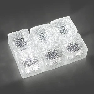 6 Pack Solar Brick Lights Landscape Path Light Garden Decoration Yard Paver Road - Picture 1 of 7