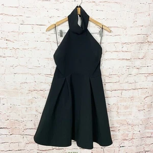 Finders Keepers Black Smoke Trails Mini Dress Womens Size Large - Picture 1 of 7