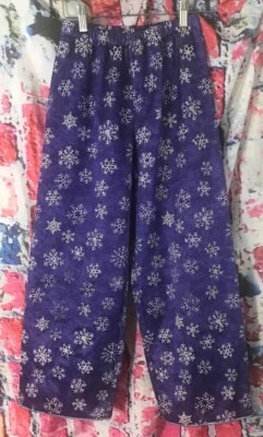 PANTALONES PIJ AMERICAN GIRL IVY'S NIÑAS / ROPA DE SALÓN talla M COPOS DE NIEVE MORADOS Foto 1 de 4