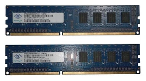 4GB - (2x2GB) NANYA 1RX8 PC3-10600U 9-10-A0 1333 DESKTOP MEMORY RAM - Picture 1 of 1