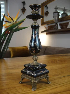 Luxus Kerzenleuchter Porzellan Bronze Kerzenhalter Kerzenständer Antik Edel NEU - Bild 1 von 9