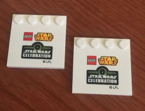STAR WARS Celebration VII 2015 LEGO 4x4 Placa Base JUEGO DE 2 Exclusivo NUEVO - Imagen 1 de 1
