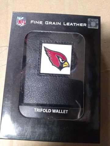 Arizona Cardinals Fine Gain Leather Trifold Wallet Cover
