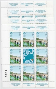 2005 - Europa CEPT (Bosnia Erzegovina, Rep. serba) 4 minif. di 8 + app. MNH** - Picture 1 of 1