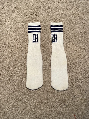 Rare Vintage PENN STATE Socks Blue and White -  WE ARE!!    1980s? Cover