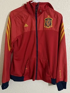 Spanien RFCF Fußballnationalmannschaft Adidas rot Übergangsjacke Full Zip Größe L - Bild 1 von 15