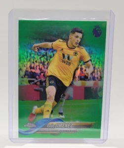 2019 Topps Premier League Chrome Raul Jimenez Green Refractor /99 Wolves - Picture 1 of 2