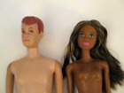 vintage lot 2 Allan Doll Movie Ken Friend 60s lovely mint brown Barbie girl nude