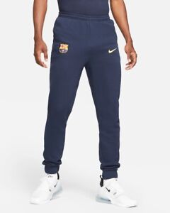 NWT! Nike FC Barcelona Men’s Medium French Terry Fleece Soccer Pants CW0571-452