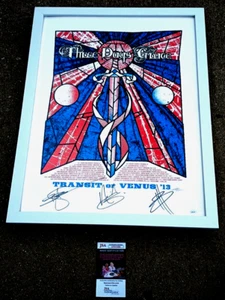 THREE DAYS GRACE SIGNED + FRAMED 18x24 Tour Poster JSA COA - Picture 1 of 3