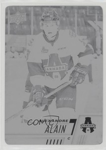 2017-18 Upper Deck CHL Printing Plate Black 1/1 Alexandre Alain #126 7d2