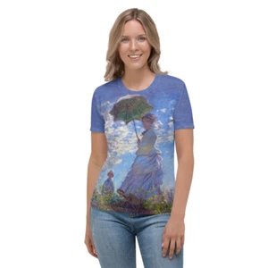 T-Shirt "Monet - Woman With a Parasol - 1875" Women's T-shirt - Picture 1 of 35