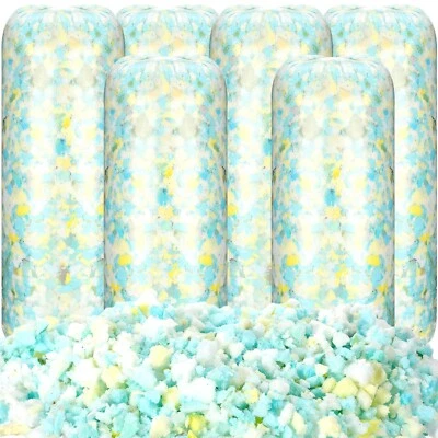 Paquete de 6 Frienda 30 libras bolsa de frijoles relleno a granel, espuma viscoelástica triturada relleno suave... Foto 1 de 4