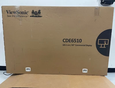 ViewSonic CDE6510 65" 4K Ultra HD Commercial Display - NEW OPEN BOX - Image 1 of 4