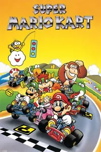 2014 Nintendo Super Mario Kart Mariokart Poster 24x36 NEU KOSTENLOSER VERSAND - Bild 1 von 1