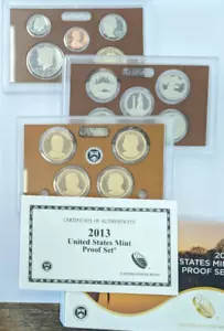 2013-S US Mint 14-Coin Proof Set Complete Slides/Box+COA -OGP- - Picture 1 of 3