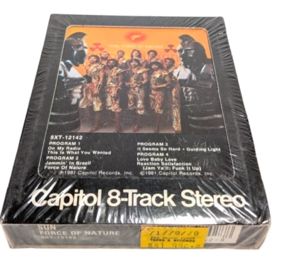 Sigillato | Sole | Forza Della Natura 1979 Funk Cassetta 8-Tracce - Immagine 1 di 3