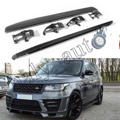 Pair Fit for Range Rover 2013-2021 World Premiere Black Side Step Running Board  - Image 1 of 4