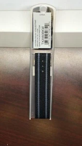 Voguestrap TX2060BKW 20mm One Piece Nylon Watch Strap Black With Grey Stripes - Picture 1 of 1