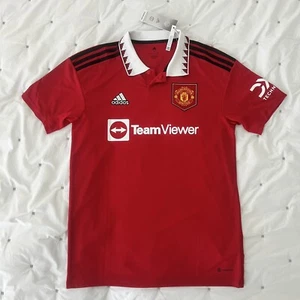 Jersey Shirt Manchester United 22 23 Home Soccer Futbol Adidas Red White Men M - Picture 1 of 24