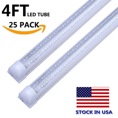 JOMITOP 4Feet LED Bulb Light 36W T8 LED Tube Light 4ft led Linkable Shop Light Fixture