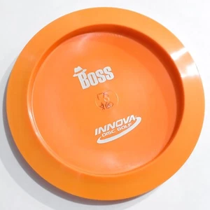 NEU Vintage Bottom Stamp Orange Star Boss Distance Driver 175g Innova Disc Golf - Bild 1 von 1