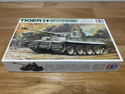 Kit télécommande Tiger I char lourd armée allemande Tamiya 1/35 non assemblé - Photo 1/4