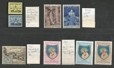 VATICAN 1931-54 Parcel Post issues & sets MNH see details on the scan cv 130€ - Image 1 of 2