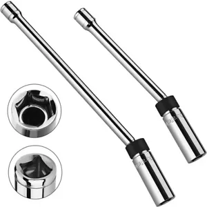 2PCS 5/8" Swivel Magnetic Spark Plug Socket Set 11" 6" 3/8" Dr Thin Wall Sockets - Picture 1 of 9