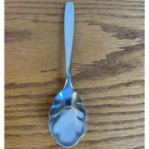 Rogers LAWNCREST Sugar Shell Spoon 5 7/8" Stainless Steel Flatware - Picture 1 of 4