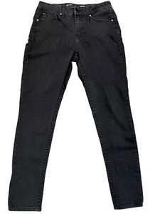 Seven7 Skinny schwarz Stretch Denim Jeans hoher Bund lässig schick kantig Vibe Gr. 8 - Bild 1 von 16