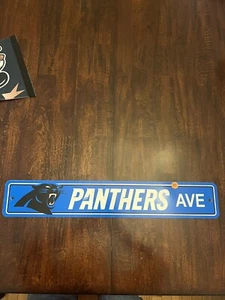 NFL Carolina Panthers Home Room Bar Office Decor AVE Street Sign 4" x 24" - Picture 1 of 4