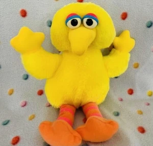 Vintage Child Dimension Big Bird Plush 9” 1992 Sesame Street Jim Henson Prod - Picture 1 of 9