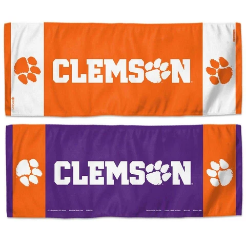 Clemson Tigers 12x30 Cooling Towel [NEW] NCAA Wrap Cold Cool Hot Cover