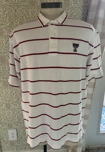 Polo Texas Tech Red Raiders Cutter & Buck Stripe XXL - Foto 1 di 3