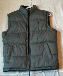 U.S. Polo Assn. Gilet imbottito trapuntato con zip - Grigio - Uomo Medium - Foto 1 di 3