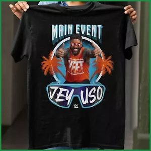 HOT NEW - Jey Uso Main Event Palms Black  Unisex T-Shirt - Picture 1 of 4