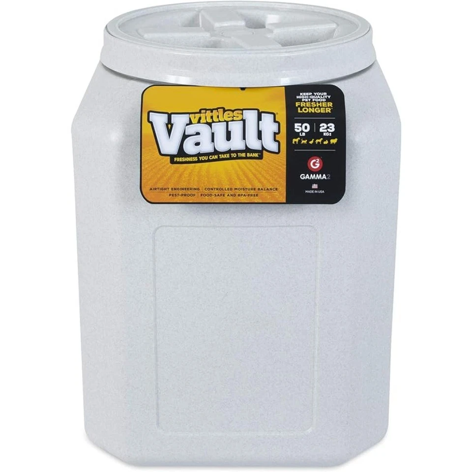 40 WINKS Gamma2 Vittles Vault Dog Food Storage Container, Up To 50 Pounds Dry Pet Food