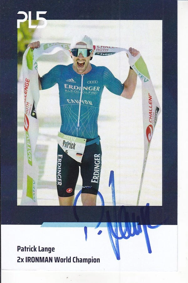 Patrick LANGE - Deutschland, Triathlon, Ironman-Sieger 2024, Original-Autogramm! - Bild 1 von 1