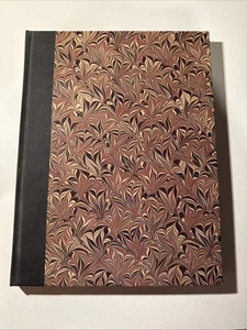 Anything Book Brown Marbleized Outlet Book Company Staff Hardcover Journal - Foto 1 di 8