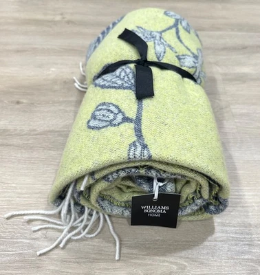 Williams Sonoma Home European Novelty Cashmere Throw Naive Bird BRAND NEW W TAGS - Image 1 of 2