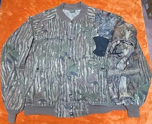 Vintage Spartan Real Tree Camo Hunting Bomber Jacket XL CamoGloves And Camo Mask - Picture 1 of 7