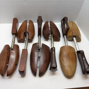 Árbol de viaje madera zapatos árboles número 4 mediano lote de 3 pares - Imagen 1 de 8