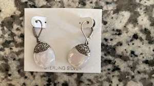 Sterling Silber Ohrhänger mit Hebelverschluss - Bild 1 von 2